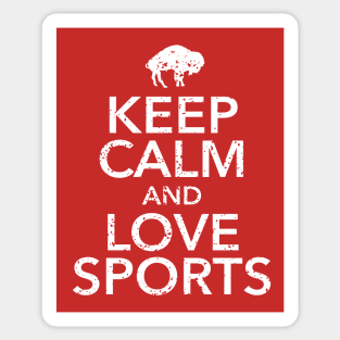 Keep Calm and Love Sports Sticker